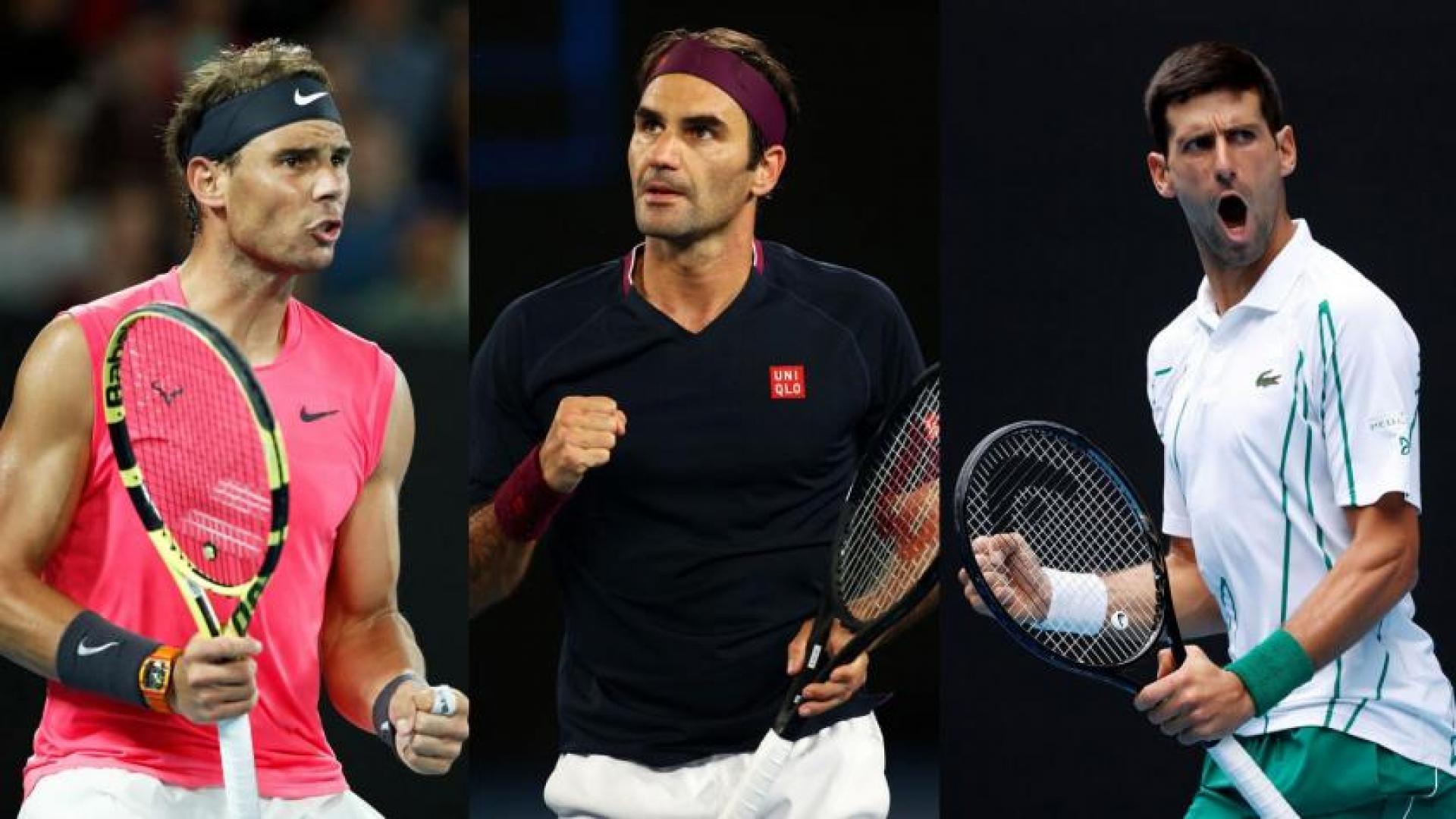 The Tennis Big 3: Nadal, Djokovic, Federer